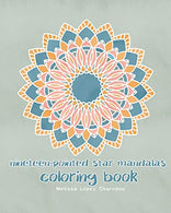 Nineteen-Pointed Star Mandalas. Coloring Book