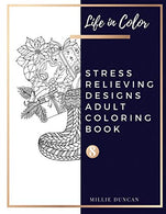 STRESS RELIEVING DESIGNS ADULT COLORING BOOK (Book 8): Christmas and Inspirational Stress Relieving Designs Colorong Book for Adults - 40+ Premium .