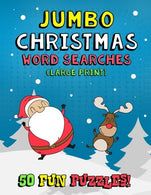 Jumbo Christmas Word Searches (Large Print): 50 Christmas Themed Word Search Puzzle Coloring Book for Kids. Adults and Seniors - Winter Holiday ...