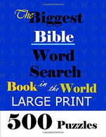 The Biggest Bible Word Search Book in the World (LARGE PRINT): 500 Puzzles