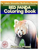 RED PANDA Coloring book for Adults Relaxation  Meditation Blessing: Sketches Coloring Book Grayscale Images