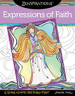 Zenspirations(R) Coloring Book Expressions of Faith: Create. Color. Pattern. Play! (Design Originals) 32 Faithful and Affirming Messages with Easy-t