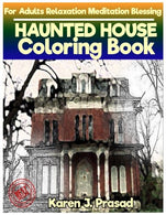 HAUNTED HOUSE Coloring book for Adults Relaxation  Meditation Blessing: Sketches Coloring Book Grayscale Pictures