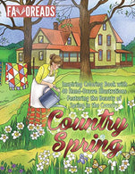 Country Spring: Inspiring Coloring Book with 40 Hand-Drawn Illustrations Featuring the Beauty of Spring in the Country (Inspirational Coloring Book)